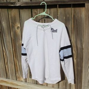 VS PINK CRISS CROSS SWEATSHIRT